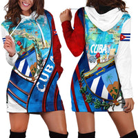 Coat Of Arms Cuba Hoodie Dress Caribbean Cuban Map - Wonder Print Shop
