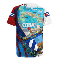 Coat Of Arms Cuba Rugby Jersey Caribbean Cuban Map - Wonder Print Shop
