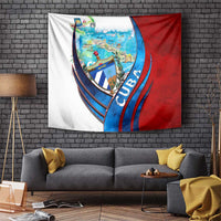 Coat Of Arms Cuba Tapestry Caribbean Cuban Map - Wonder Print Shop