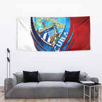 Coat Of Arms Cuba Tapestry Caribbean Cuban Map - Wonder Print Shop