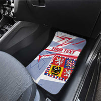 Coat Of Arms Czechia Car Mats Czech Republic Sporty Geometric - Wonder Print Shop
