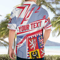 Coat Of Arms Czechia Hawaiian Shirt Czech Republic Sporty Geometric - Wonder Print Shop