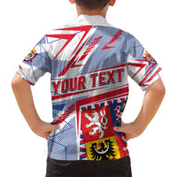 Coat Of Arms Czechia Hawaiian Shirt Czech Republic Sporty Geometric - Wonder Print Shop