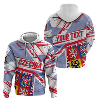 Coat Of Arms Czechia Hoodie Czech Republic Sporty Geometric - Wonder Print Shop