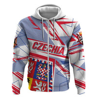 Coat Of Arms Czechia Hoodie Czech Republic Sporty Geometric - Wonder Print Shop