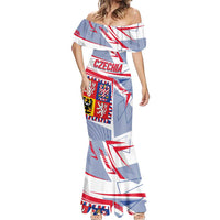 Coat Of Arms Czechia Mermaid Dress Czech Republic Sporty Geometric - Wonder Print Shop