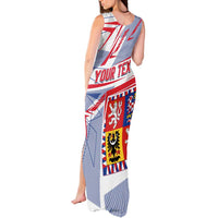 Coat Of Arms Czechia Tank Maxi Dress Czech Republic Sporty Geometric - Wonder Print Shop