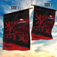 Czech Republic Lion Garden Flag Czechia Black Red - Wonder Print Shop