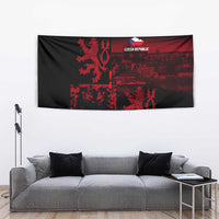 Czech Republic Lion Tapestry Czechia Black Red - Wonder Print Shop