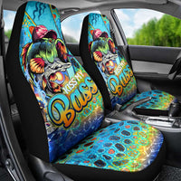 Kiss My Bass Fishing Car Seat Cover Fish Me Luck - Wonder Print Shop