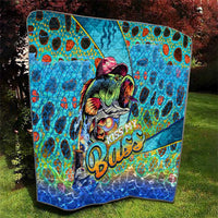 Kiss My Bass Fishing Quilt Fish Me Luck - Wonder Print Shop