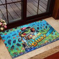 Kiss My Bass Fishing Rubber Doormat Fish Me Luck - Wonder Print Shop