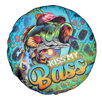 Kiss My Bass Fishing Spare Tire Cover Fish Me Luck - Wonder Print Shop