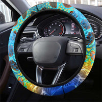 Kiss My Bass Fishing Steering Wheel Cover Fish Me Luck - Wonder Print Shop
