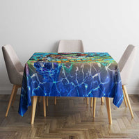 Kiss My Bass Fishing Tablecloth Fish Me Luck - Wonder Print Shop