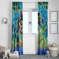 Kiss My Bass Fishing Window Curtain Fish Me Luck - Wonder Print Shop