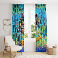 Kiss My Bass Fishing Window Curtain Fish Me Luck - Wonder Print Shop