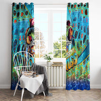 Kiss My Bass Fishing Window Curtain Fish Me Luck - Wonder Print Shop