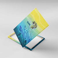 Fishing Bone Summer Bass Canvas Wall Art Fishbone Ocean - Wonder Print Shop