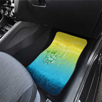 Fishing Bone Summer Bass Car Mats Fishbone Ocean - Wonder Print Shop
