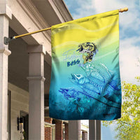 Fishing Bone Summer Bass Garden Flag Fishbone Ocean - Wonder Print Shop
