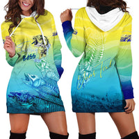 Personalized Fishing Bone Summer Bass Hoodie Dress Fishbone Ocean - Wonder Print Shop