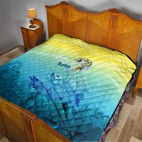 Fishing Bone Summer Bass Quilt Fishbone Ocean - Wonder Print Shop