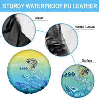 Fishing Bone Summer Bass Spare Tire Cover Fishbone Ocean - Wonder Print Shop