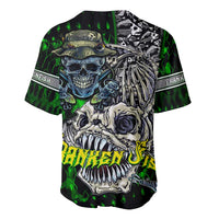 Personalized Franken Fish Baseball Jersey Skull Fishing Green - Wonder Print Shop