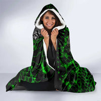 Franken Fish Hooded Blanket Skull Fishing Green