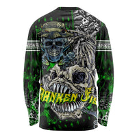 Personalized Franken Fish Long Sleeve Shirt Skull Fishing Green - Wonder Print Shop