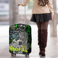 Franken Fish Luggage Cover Skull Fishing Green - Wonder Print Shop