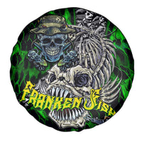 Franken Fish Spare Tire Cover Skull Fishing Green - Wonder Print Shop