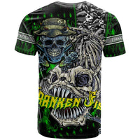 Personalized Franken Fish T Shirt Skull Fishing Green - Wonder Print Shop