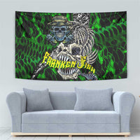 Franken Fish Tapestry Skull Fishing Green - Wonder Print Shop