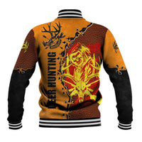 Skull Deer Hunting Baseball Jacket Vintage Leather Bow Hunter - Wonder Print Shop