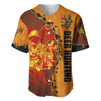 Skull Deer Hunting Baseball Jersey Vintage Leather Bow Hunter - Wonder Print Shop