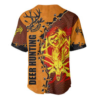 Skull Deer Hunting Baseball Jersey Vintage Leather Bow Hunter - Wonder Print Shop