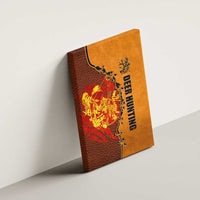 Skull Deer Hunting Canvas Wall Art Vintage Leather Bow Hunter - Wonder Print Shop