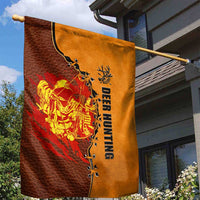 Skull Deer Hunting Garden Flag Vintage Leather Bow Hunter - Wonder Print Shop