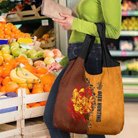 Skull Deer Hunting Grocery Bag Vintage Leather Bow Hunter - Wonder Print Shop