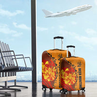 Skull Deer Hunting Luggage Cover Vintage Leather Bow Hunter - Wonder Print Shop