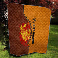 Skull Deer Hunting Quilt Vintage Leather Bow Hunter - Wonder Print Shop