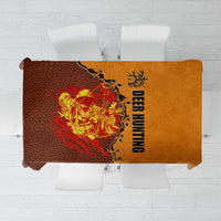 Skull Deer Hunting Tablecloth Vintage Leather Bow Hunter - Wonder Print Shop