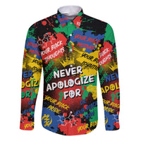Never Apologize For Being Black Family Matching Puletasi and Hawaiian Shirt - Wonder Print Shop