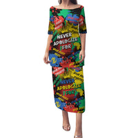 Never Apologize For Being Black Puletasi - Wonder Print Shop