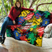 Never Apologize For Being Black Quilt - Wonder Print Shop