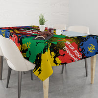 Never Apologize For Being Black Tablecloth - Wonder Print Shop