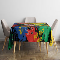 Never Apologize For Being Black Tablecloth - Wonder Print Shop