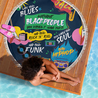 Music That Makes Us Proud African Beach Blanket Black People - Wonder Print Shop